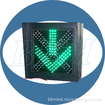 Green Arrow Flash LED Solar Traffic Light with Low Consumption